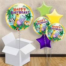 Jungle Animals Happy Birthday 18" Balloon in a Box