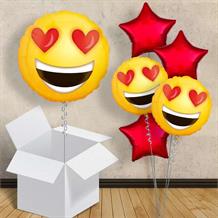 Emoji Love Eyes 18" Balloon in a Box