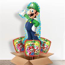 Super Mario | Luigi Giant Shaped Balloon in a Box Gift