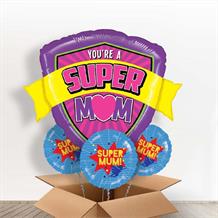 You’re a Super Mom | Mum | Shield Giant Shaped Balloon in a Box Gift