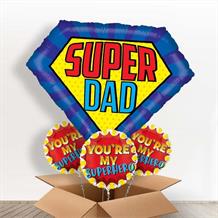 Super Dad | Shield Giant Shaped Balloon in a Box Gift