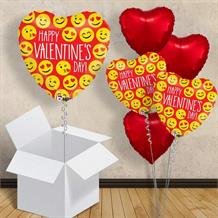 Emoji Valentines Heart 18" Balloon in a Box