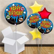 Superhero Happy Birthday 18" Balloon in a Box