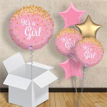 It’s a Girl Confetti Holographic 18" Balloon in a Box