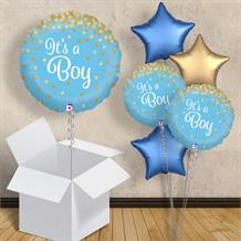It’s a Boy Confetti Holographic 18" Balloon in a Box