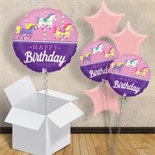 Horses | Carousel Happy Birthday 18" Balloon in a Box