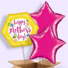 Happy Mother’s Day | Bee and Flowers 18" Balloon in a Box