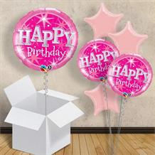 Pink Sparkle Birthday 18" Balloon in a Box