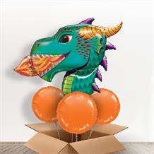 Fire Dragon Head Giant Shaped Balloon in a Box Gift
