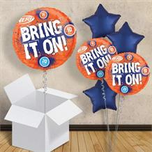 Nerf Bring it On Inflated 18" Foil Balloon in a Box