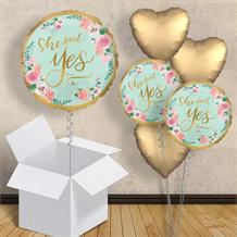 Mint to Be Hen Party & Engagement 18" Balloon in a Box