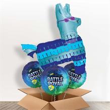 Battle Royal | Gaming Llama Giant Shaped Balloon in a Box Gift