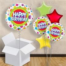 Happy Birthday Dots 18" Balloon in a Box