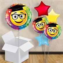 Graduation Smiley Face 18" Balloon in a Box