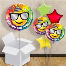 Happy Birthday Smiley Face 18" Balloon in a Box