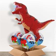Red T-Rex | Tyrannosaurus | Dinosaur Giant Balloon in a Box Gift