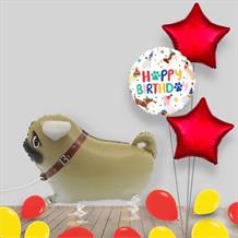 Pug | Puppy | Dog Walking Shaped Giant Balloon in a Box Gift