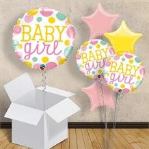 Baby Girl Pink Dots | Baby Shower 18" Balloon in a Box