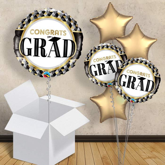 Congrats Grad Graduation 18&#34; Balloon in a Box