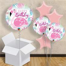 Flamingo Happy Birthday 18" Balloon in a Box