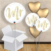 Mr Gold Glitter | Wedding 18" Balloon in a Box