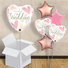 On Your Wedding Day Hearts 18" Balloon in a Box