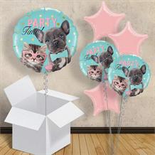 Cat and Dog Party Time 18" Balloon in a Box