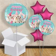 Puppy Happy Birthday 18" Balloon in a Box