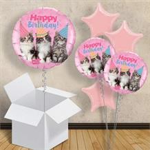 Kittens Happy Birthday 18" Balloon in a Box