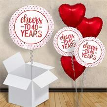 Cheers to 40 Years Wedding Anniversary 18" Balloon in a Box