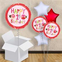 Ladybird | Ladybug Happy 1st Birthday 18" Balloon in a Box