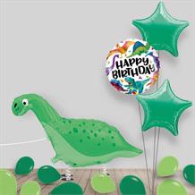 Green Brontosaurus | Dinosaur Walking Shaped Giant Balloon in a Box Gift