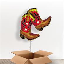 Cowboy Boots Giant Shaped Balloon in a Box Gift