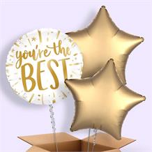 You’re the Best Gold 18" Balloon in a Box