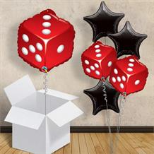 Casino Dice Shaped 18" Balloon in a Box