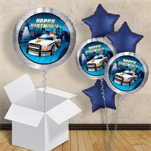 Police Happy Birthday 18" Balloon in a Box
