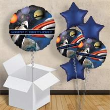 Space Blast Happy Birthday 18" Balloon in a Box