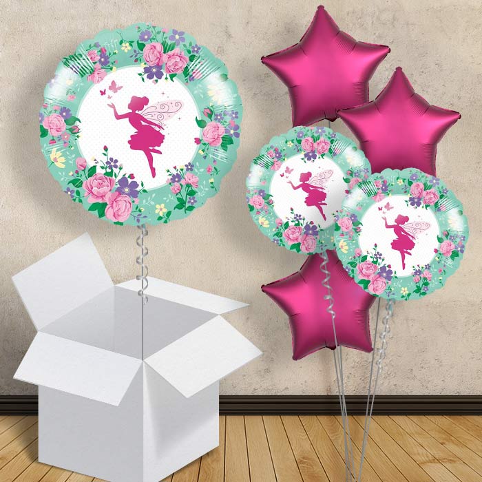 Floral Fairy Sparkle 18" Balloon in a Box