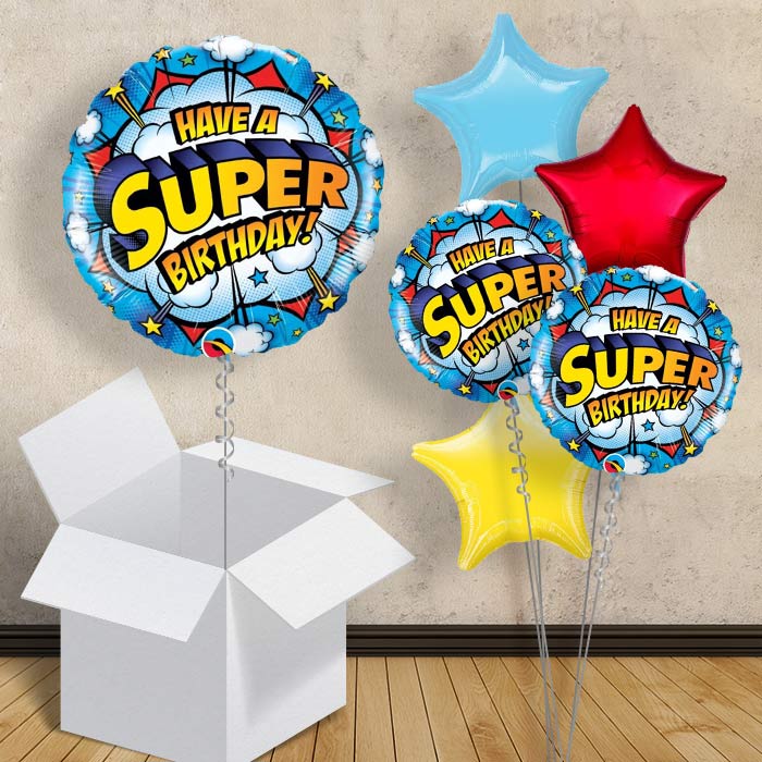 Have a Superhero Birthday 18&#34; Balloon in a Box
