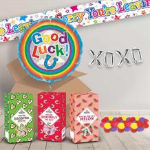 Good Luck Gifts Sweets, Balloon in a Box & Decorations (Horseshoe)