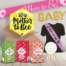 Mum to Be Package includes Sweets, Yellow Balloon and Decorations