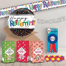 Happy Retirement Package includes Sweets, Confetti Design Balloon and Decorations