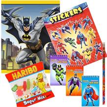 Batman Ready Filled Party Bag with Sweets, Stickers + 2 Favours