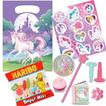 Unicorn Fantasy Filled Party Bag Kit | Favours | Stickers | Sweets