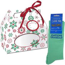Awesome Grandad Novelty | Joke Socks in a Christmas Gift Box | Secret Santa