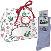 My Drinking Socks Novelty | Joke Socks in a Christmas Gift Box | Secret Santa