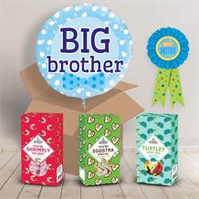 Big Brother Sweet Box and Inflated Helium Balloon Gift Package
