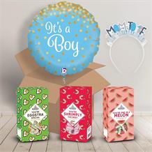 It’s a Boy | Baby Shower Sweet Box and Inflated Helium Balloon Gift Package