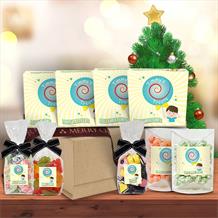 The Retro | Classic Sweets Medium Christmas Hamper Gift Box by Timmy’s Treats