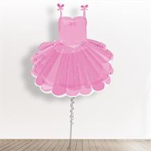 Inflated with Helium Ballerina Tutu | Ballet Dancer Giant 28" Foil Balloon-Collect from Store Only